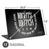 Game of Thrones: The Nights Watch Universal Laptop 13in (10.6 x 7.6in) Skin